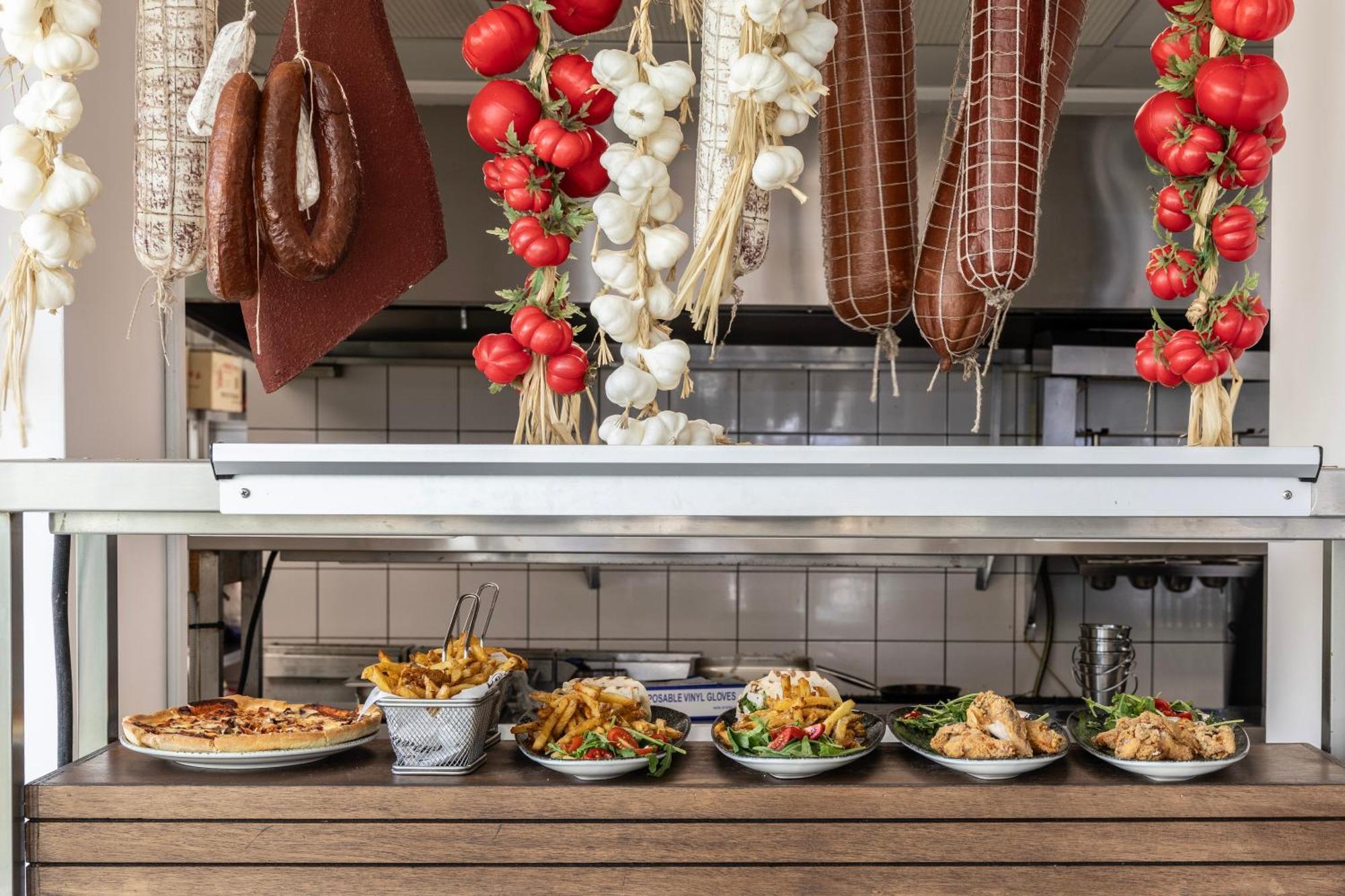 Ivi Mare - Designed For Adults By Louis Hotels Geroskipou Екстериор снимка A display of prepared tapas at a restaurant in Madrid